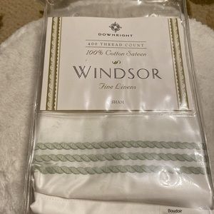Windsor fine linen sham by Downright